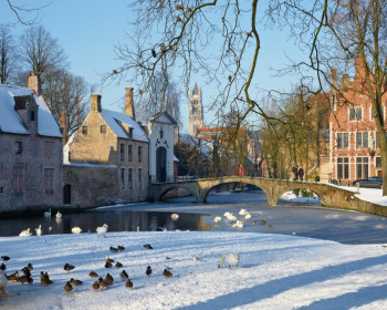 Брюгге Бельгия зимой