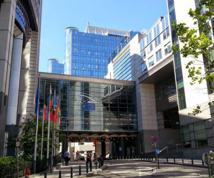Европарламент и евроквартал Брюсселя