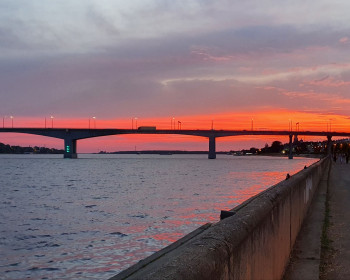 Закат на Волжской набережной Кострома
