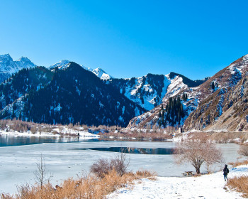 Озеро Иссык-Куль зимой